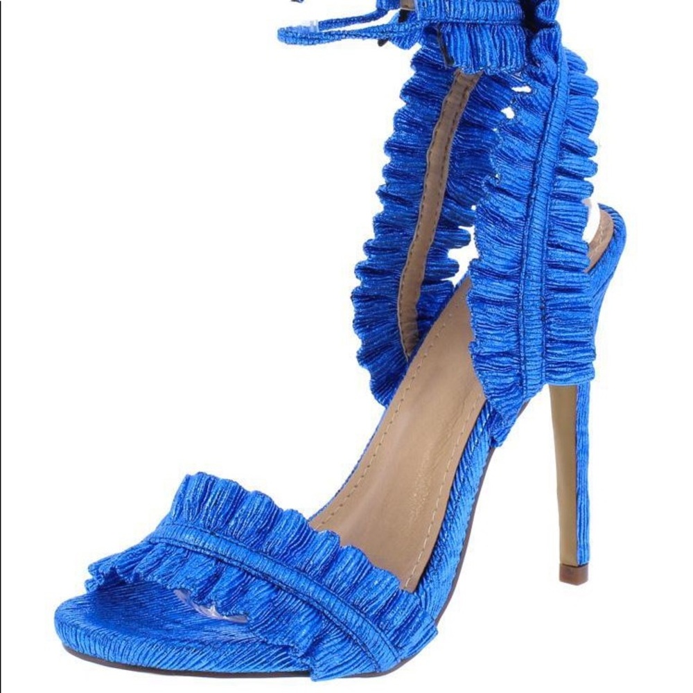 Royalty 👑 Blue Ruffle Sandals